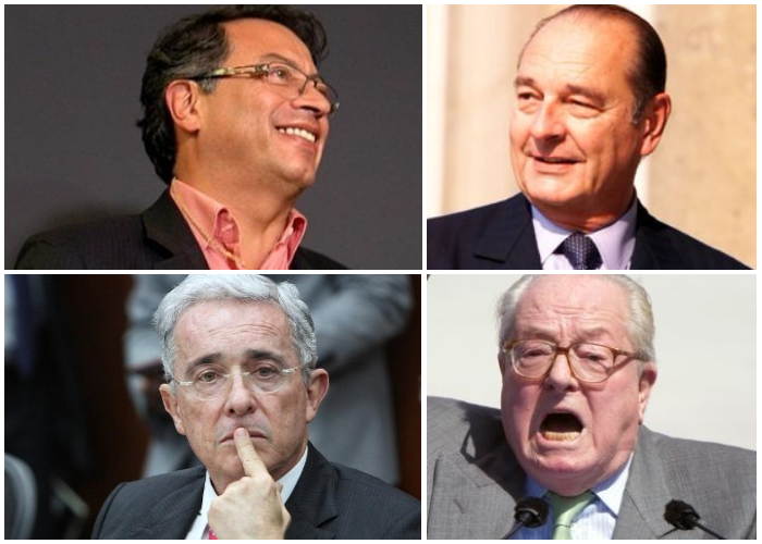 Lo que va de Petro a Chirac, y de Uribe a Le Pen