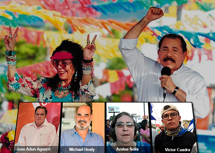 Las caras de la oposición en Nicaragua