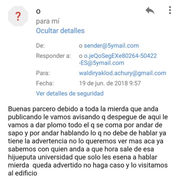  - Así me amenazaron de muerte los paramilitares