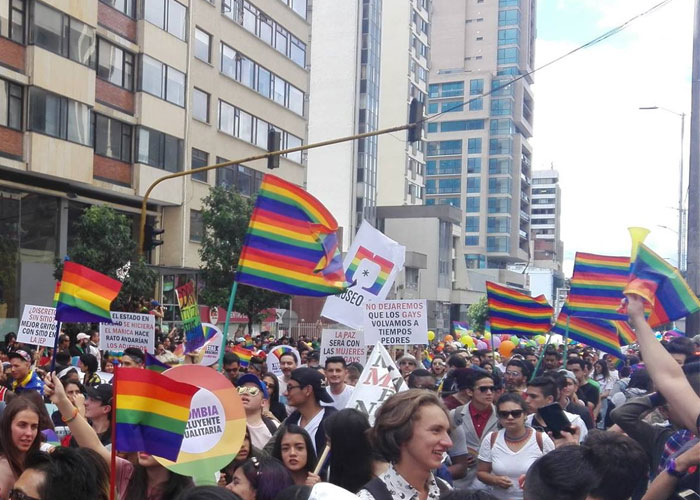 Los principales mensajes de la marcha del orgullo gay en Bogotá