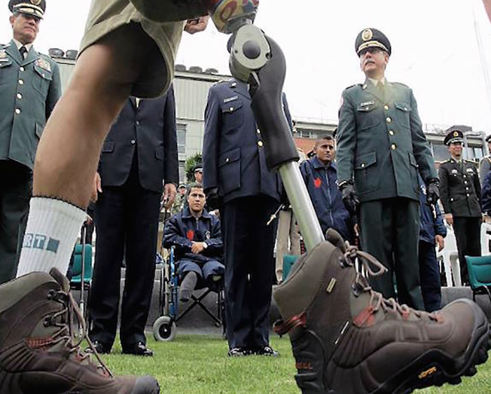 Víctimas de minas antipersonal y la paz