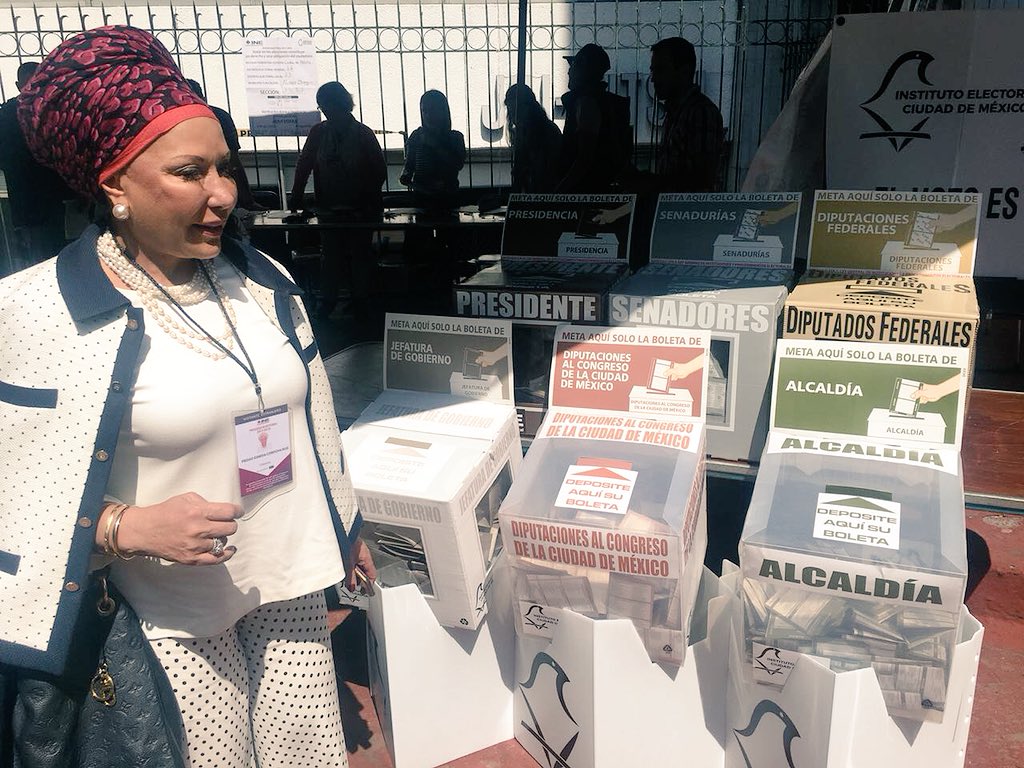 Piedad Córdoba, observadora de las elecciones en México