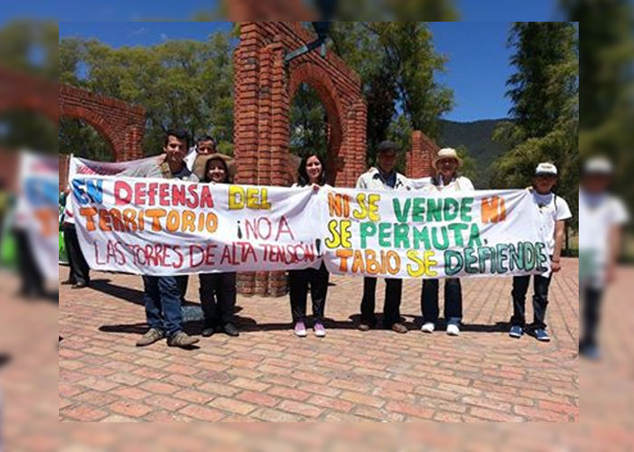 Tabio dice: ¡De nuestras montañas ni un centímetro!