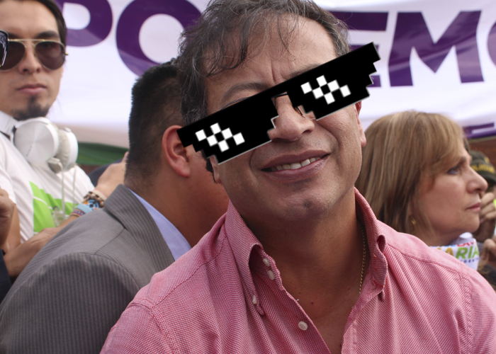 Primera peinada del senador Gustavo Petro al presidente Duque