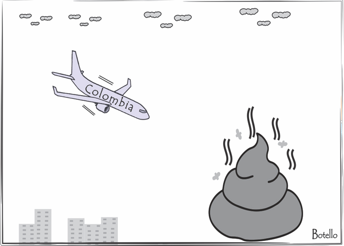 Caricatura: próxima parada de Colombia