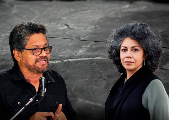 El agarrón de Doris Salcedo con Iván Márquez por la escultura con las armas de las Farc