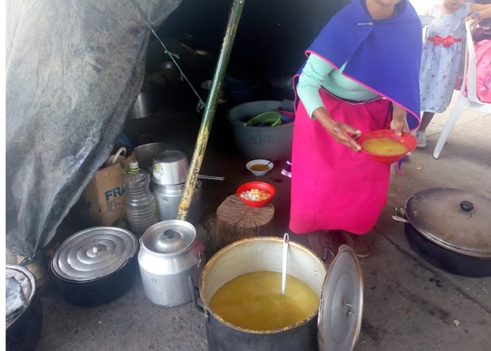 Setenta familias misak continúan desplazadas en Caldono