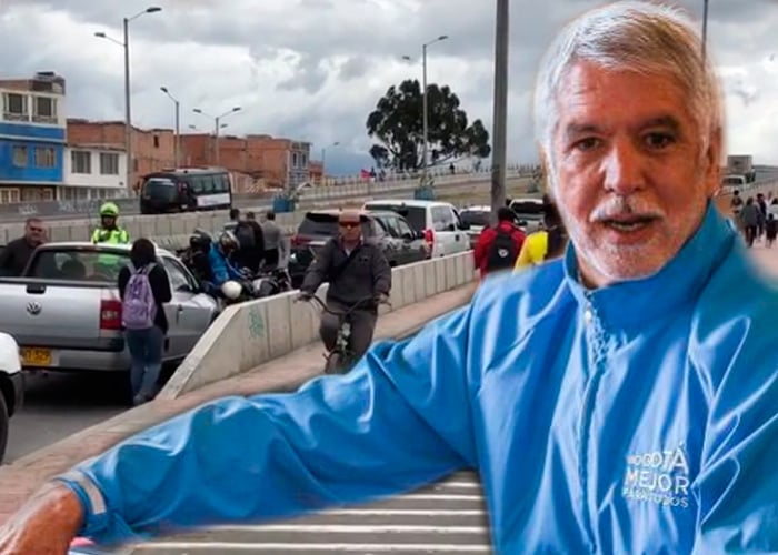 Peñalosa critica a periodistas porque registraron su caravana de carros mal parqueada