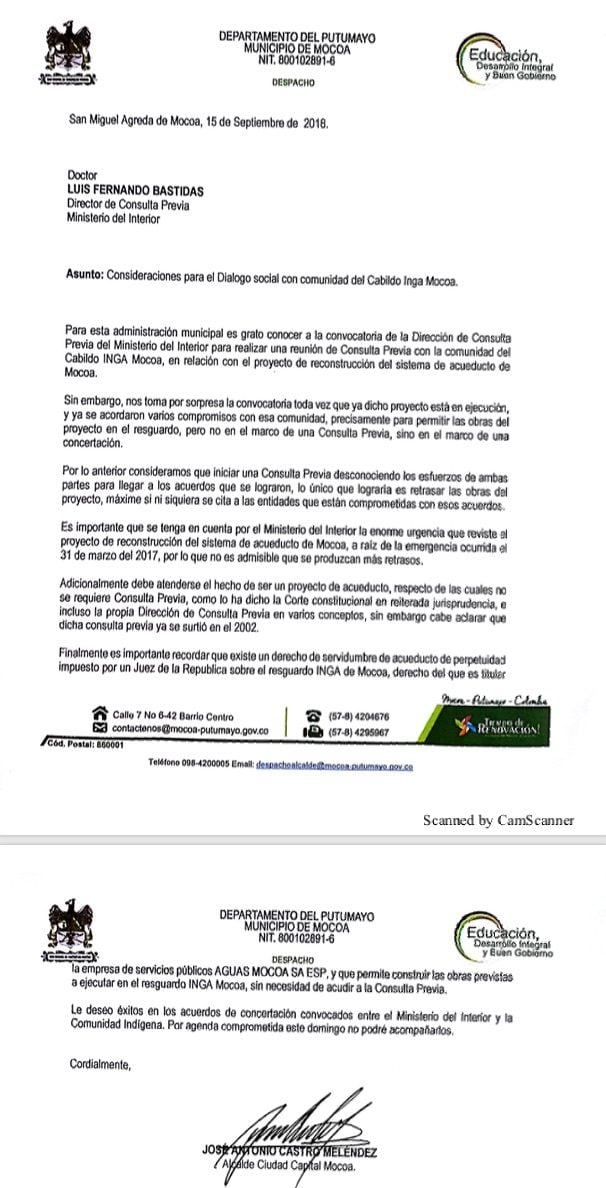 - Reconstrucción del acueducto de Mocoa, una realidad cada vez más lejana