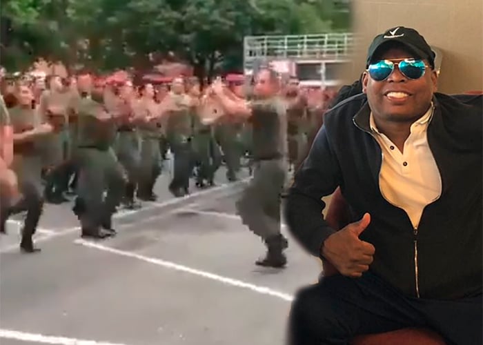 VIDEO: La burla del Tino Asprilla al Ejército venezolano