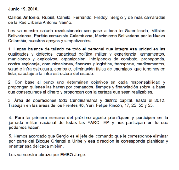  - Matar a Uribe, la misión fallida del congresista Sergio Marín