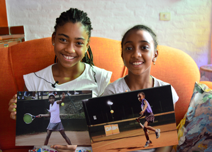Ana Sofía y Juliana, las jóvenes promesas caucanas del tenis