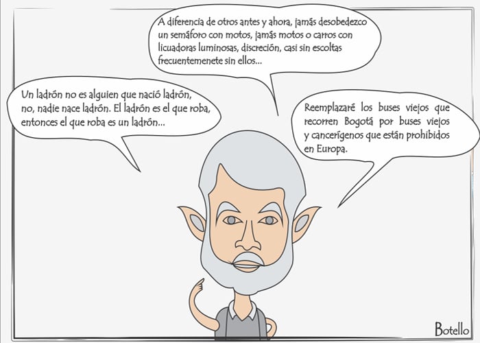 Caricatura: el monólogo de Peñalosa