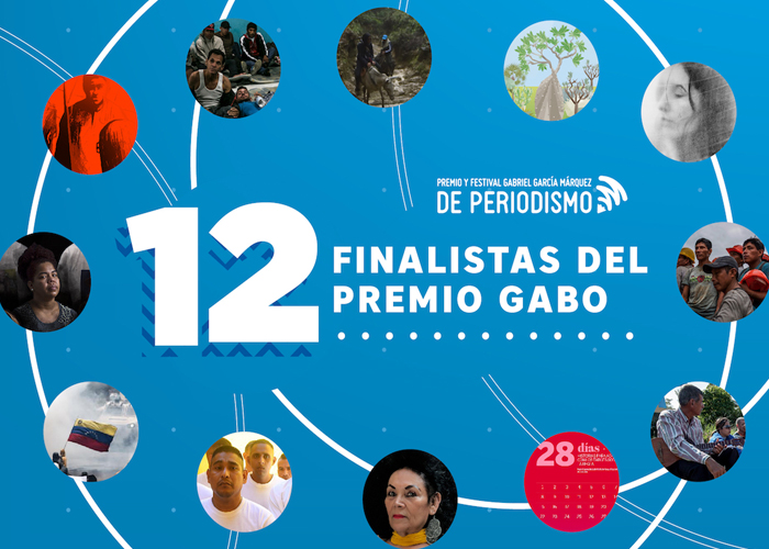 Los 12 finalistas en la puja por el premio de periodismo Gabo