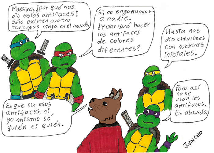 Caricatura: una charla en la alcantarilla