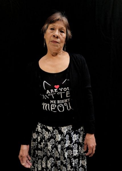 Rosa Belén Calderón Velázquez, de 68 años: "La gente dice que soy fría, pero nada más no puedo llorar".