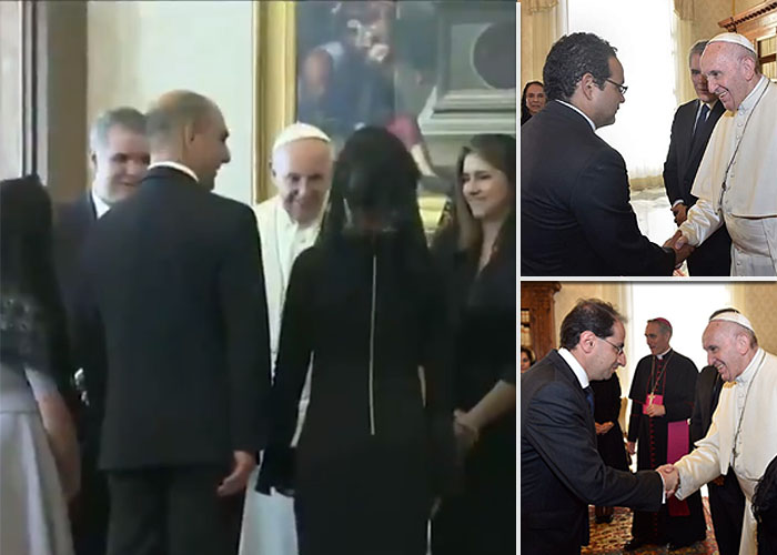 Video: Duque de visita al Papa con mamá, suegra y amigos