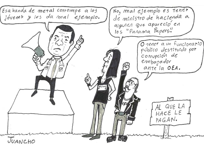 Caricatura: el verdadero mal ejemplo