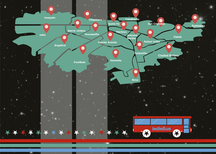Desde el 5 de octubre rodará el IndieBus2018 por toda Bogotá