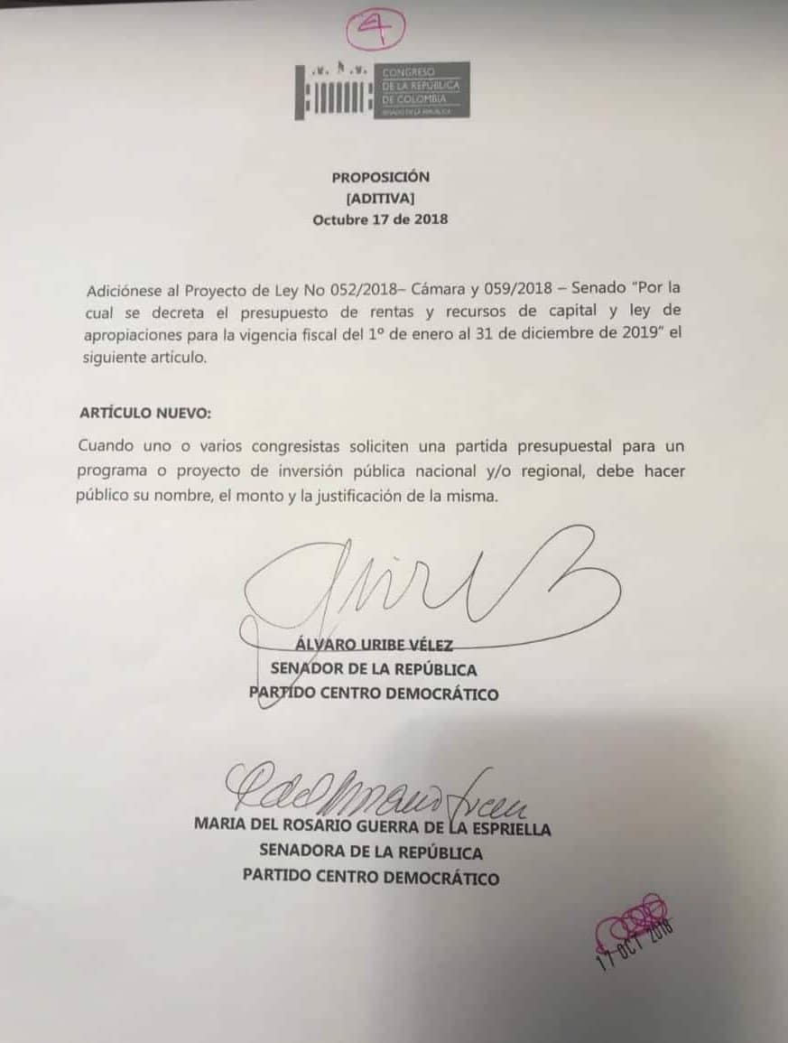  - Uribe le mete mano al presupuesto nacional para atajar la mermelada