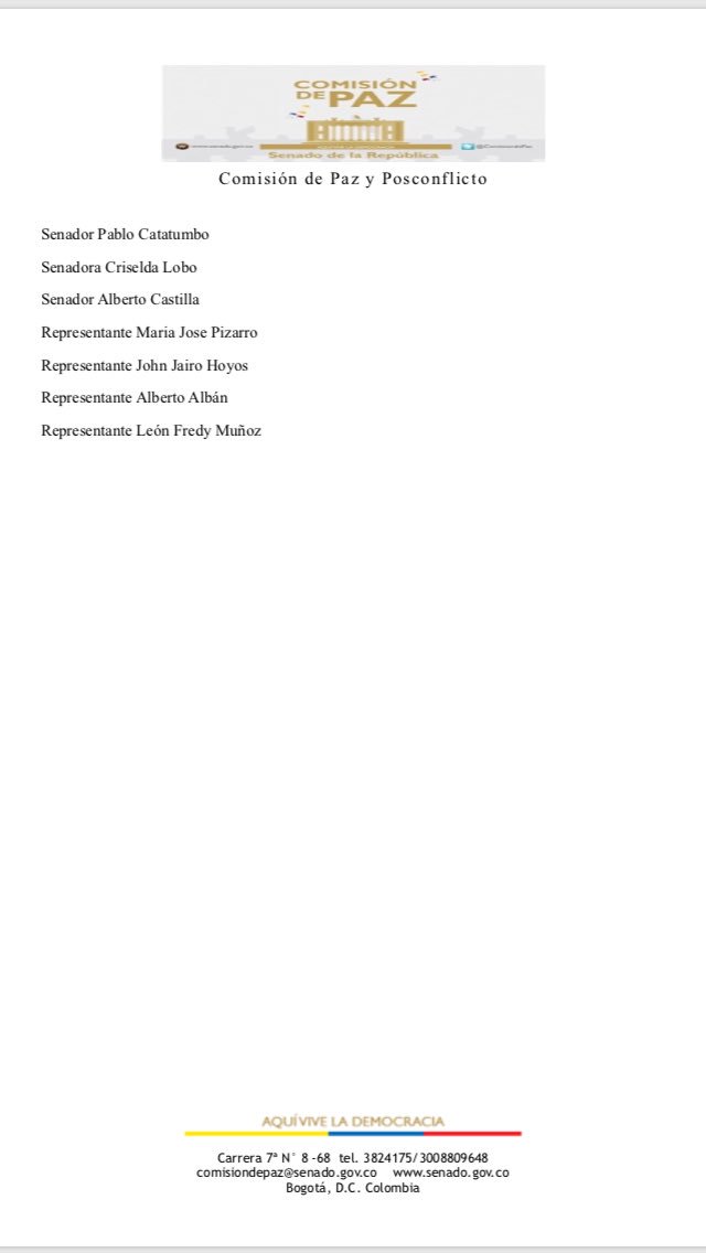  - El silencio de Duque a la Comisión de Paz del Senado