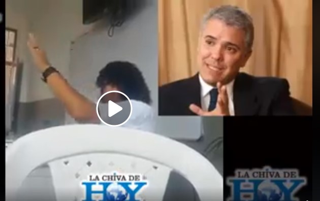 El profesor que adoctrina a sus alumnos a odiar al presidente Duque