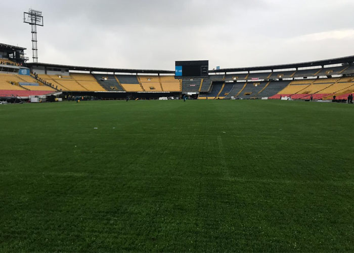 Y la cancha del Campín, después del concierto de Roger Waters, quedó como un tapete