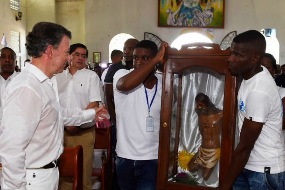 En Bojaya esperan el USD$ 1 millón del Nobel de Santos para las victimas