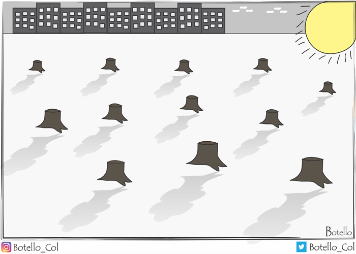 Caricatura: ¡basta ya, naturaleza!