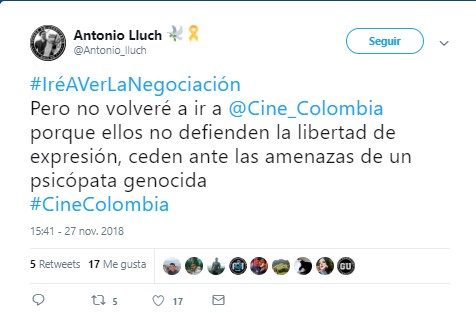  - "No volveré a Cine Colombia": Boicot en redes