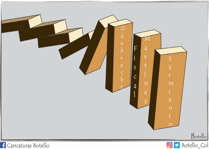 Caricatura: Efecto dominó