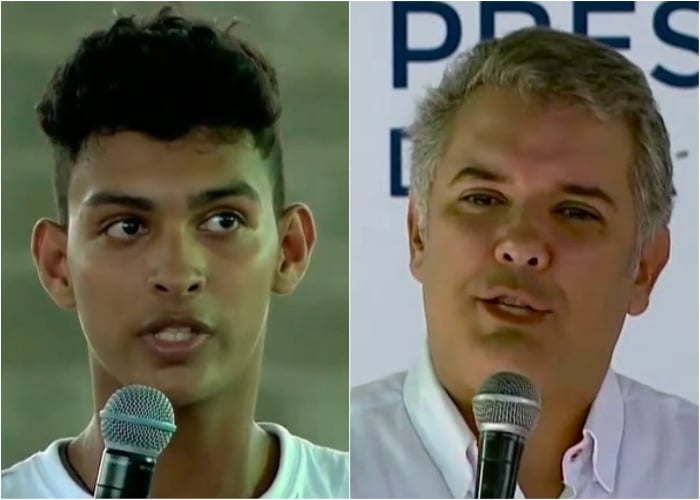 El airado reclamo de un estudiante a Duque en Leticia