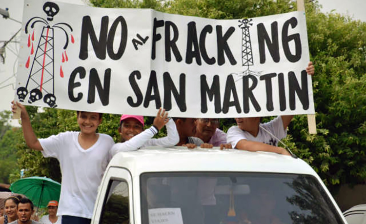 Me opongo al fracking