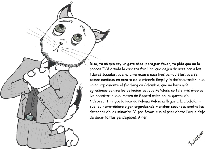 Caricatura: una plegaria por Colombia