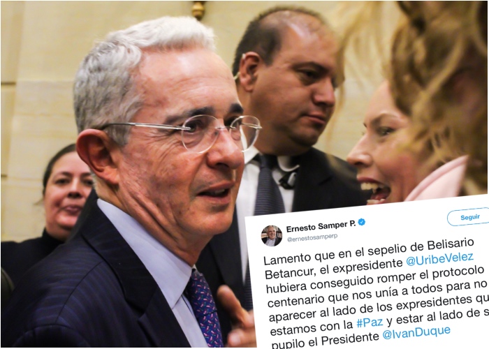La movida de Uribe en el sepelio de Belisario Betancur