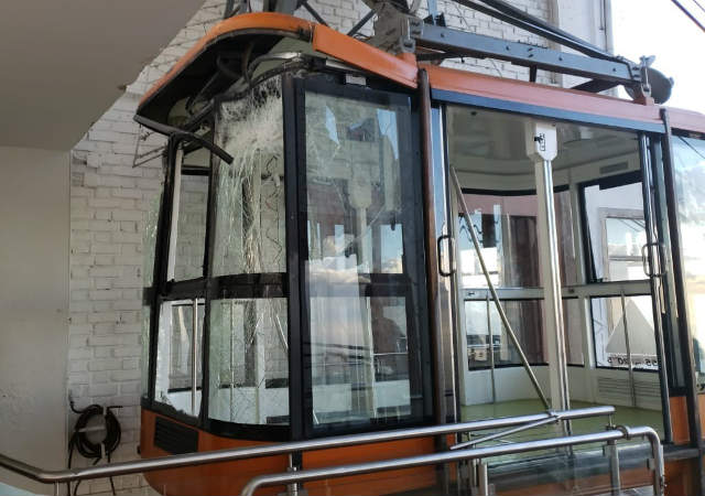 Se chocó el teleférico de Monserrate