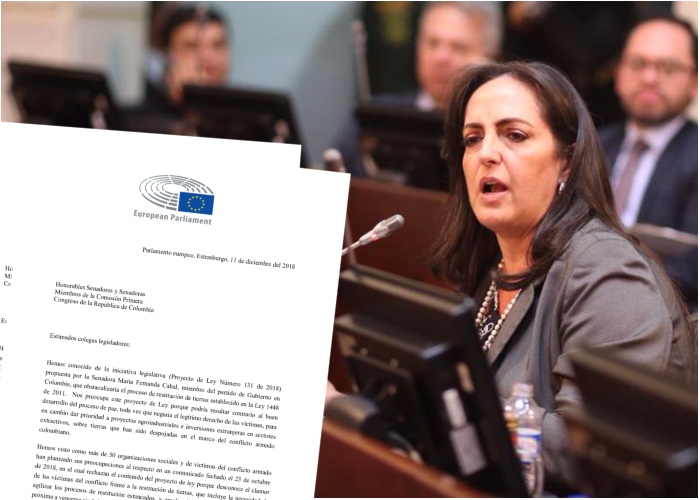 Regaño del parlamento europeo a María Fernanda Cabal