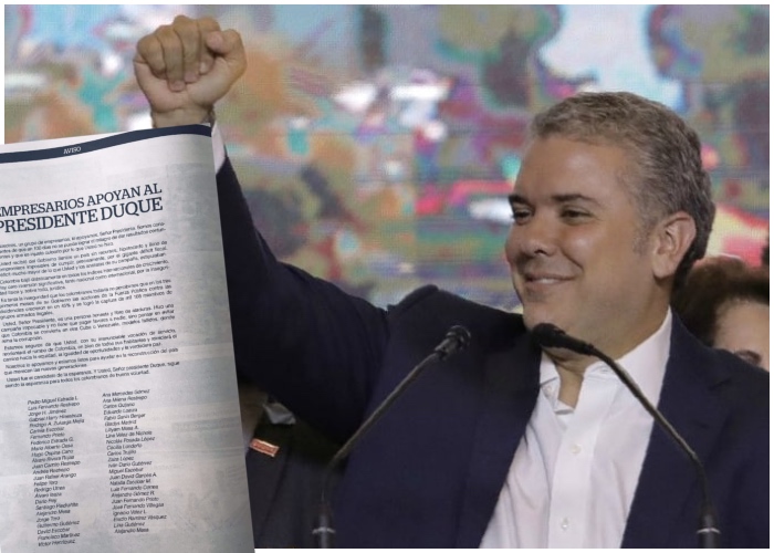 Espaldarazo empresarial paisa a Duque