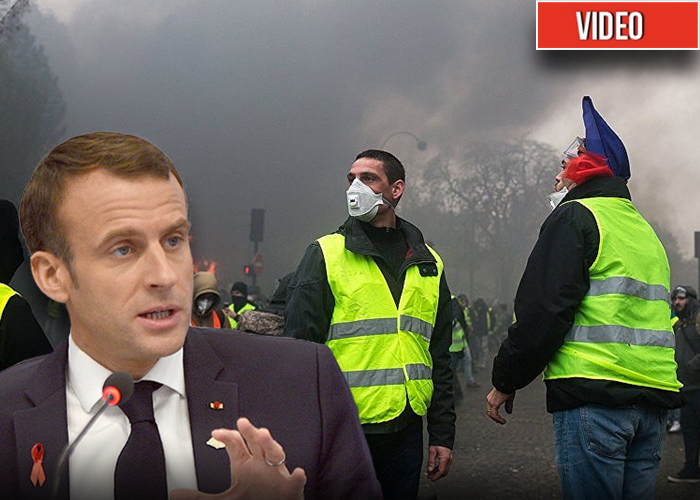 VIDEO. Cantando, los chalecos amarillos celebran su triunfo sobre Macron