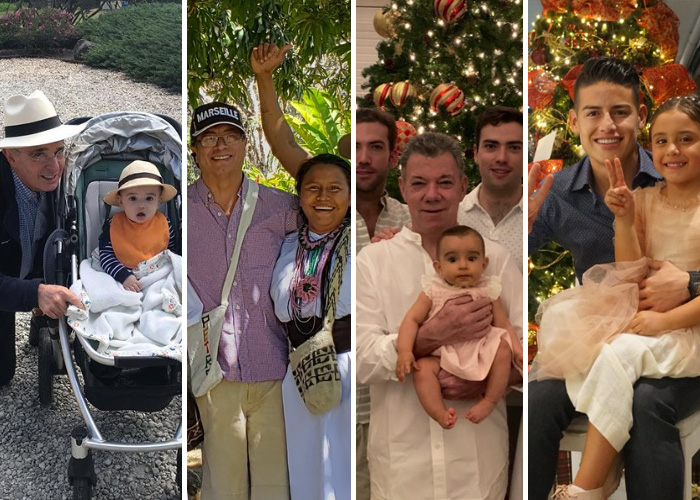 Uribe, Petro, Santos y James: así reciben el 2019