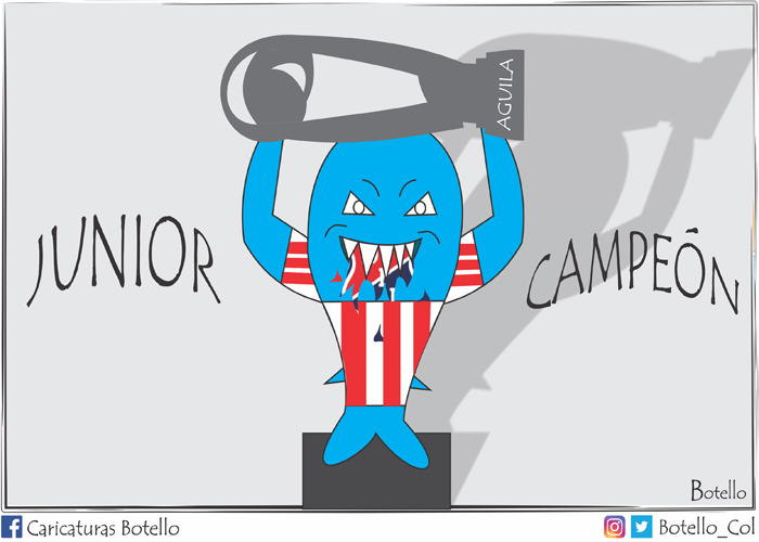 Caricatura: ¡Junior, campeón!