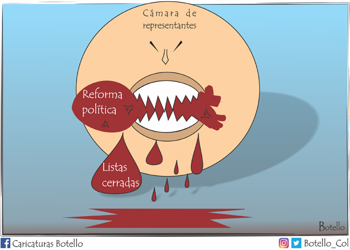 Caricatura: Herida a la reforma política