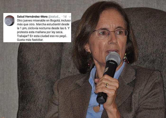 Salud Hernández, la española que sataniza las marchas estudiantiles