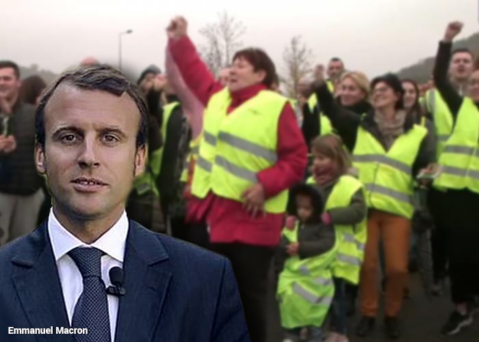 Los chalecos amarillos bajaron a Macron del pedestal