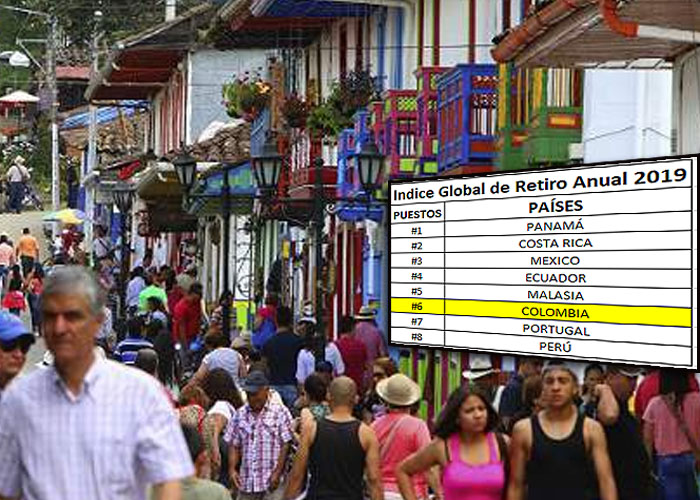 Colombia es el sexto mejor país para jubilarse