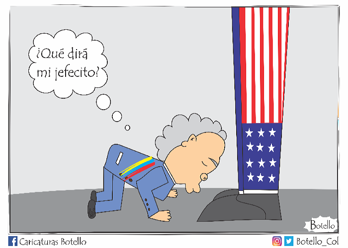 Caricatura: El arrodillado