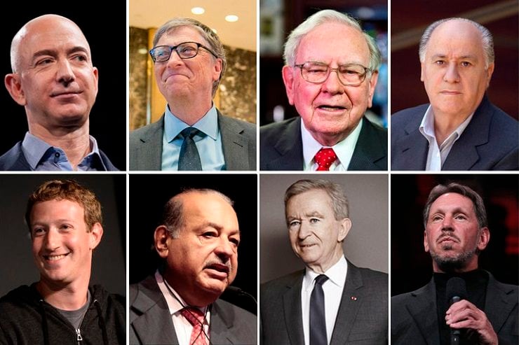 26 billonarios tienen la misma plata que la mitad de la humanidad