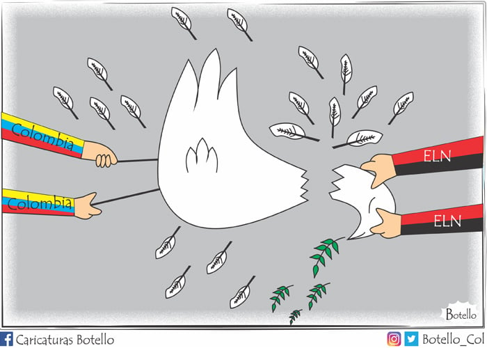 Caricatura: Diálogos de paz