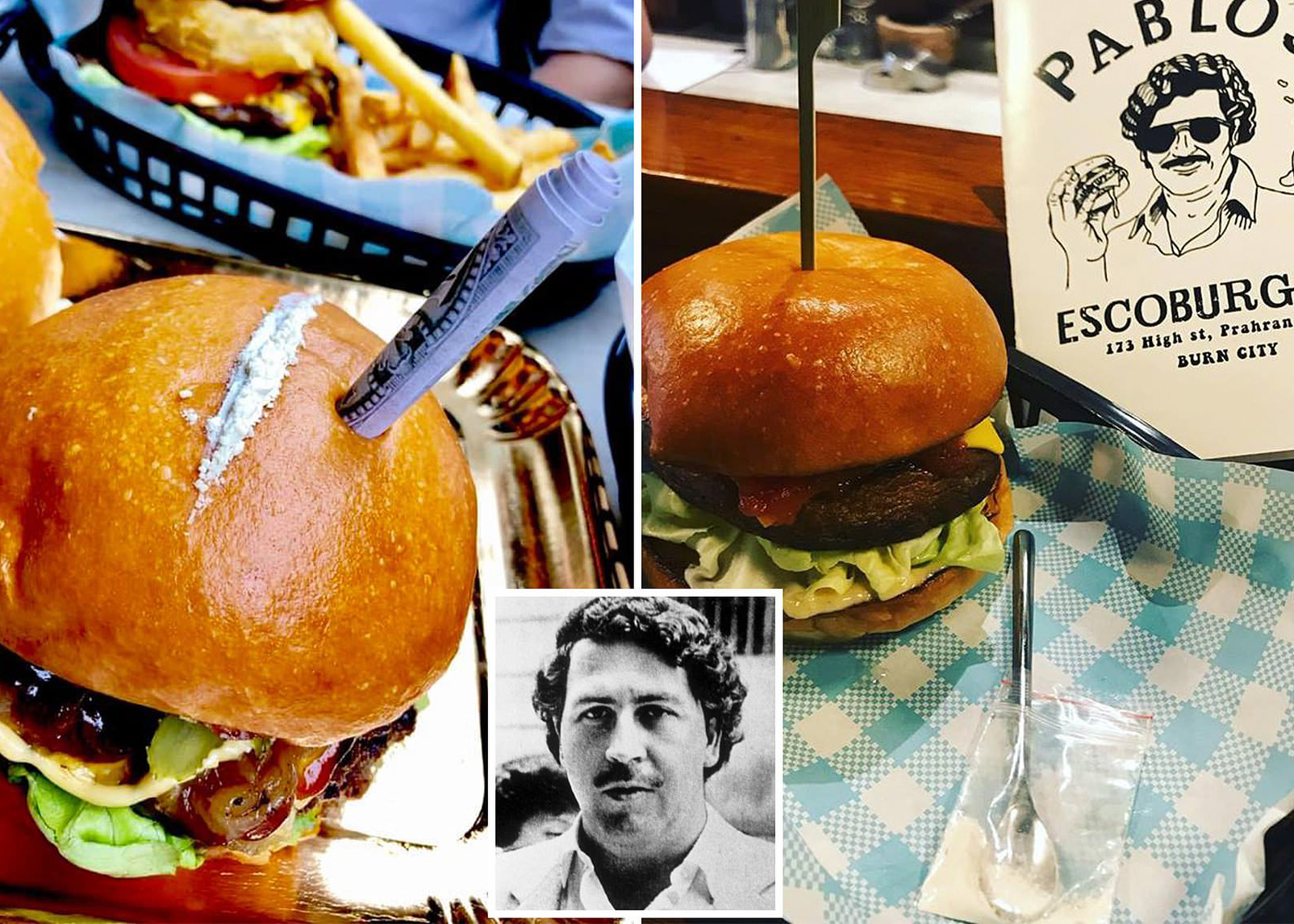 Pablo Escoburguers: la hamburguesa con cocaína