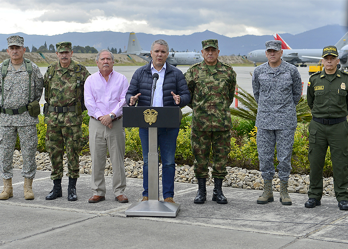 Duque y la cúpula militar rumbo a Arauca, donde opera Pablito